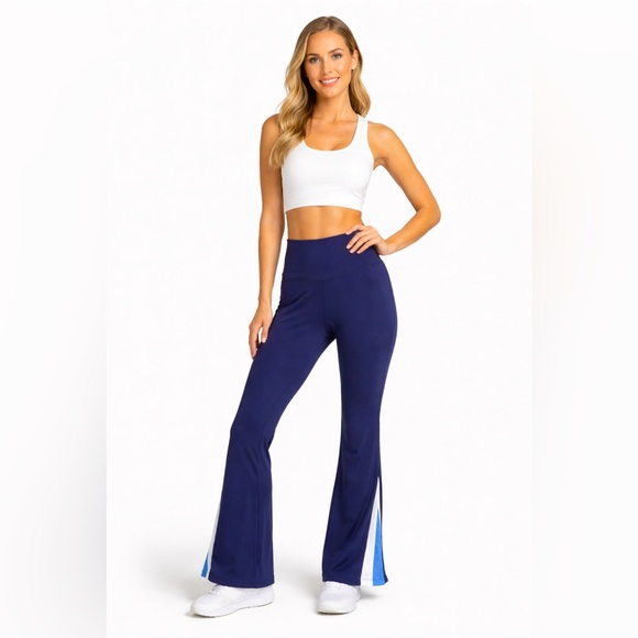 Wilo The Label Pants - WILO The Label XS Flare Yoga Pants Navy Blue High Rise Athletic Leggings